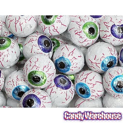 Just Found Googly Eyes Foiled Double Crisp Chocolate Eyeballs 50 Piece