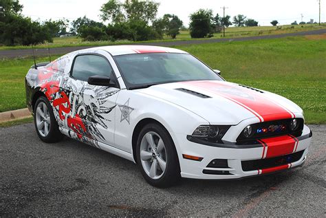 Who said car wrapping can only transform the outside? Choctaw D.A.R.E Mustang Wrap | Car Wrap City