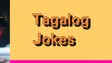 Tagalog Jokes - YouTube