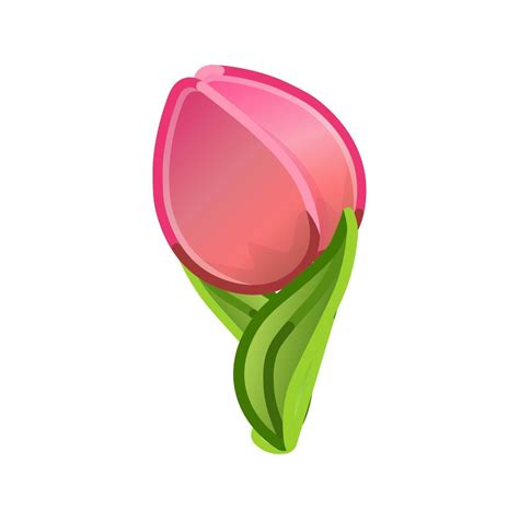 Simple Red Tulip Large Size Of Emoji Flower 17692602 Vector Art At Vecteezy