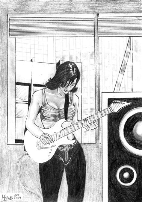 Guitar Girl By Marcosjsantos On Deviantart