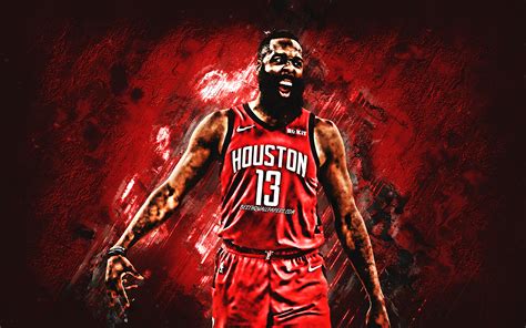 Herunterladen Hintergrundbild James Harden Houston Rockets Porträt