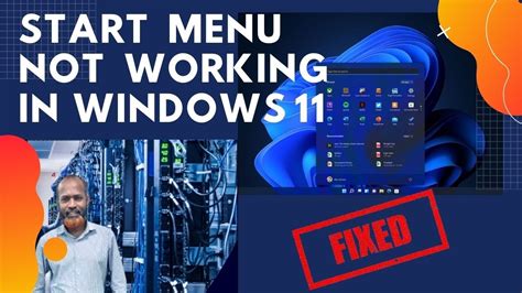 How To Fix Start Menu Not Working In Windows 11 Youtube