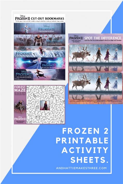 Frozen 2 Activity Sheets And Printables And Hattie Makes Three
