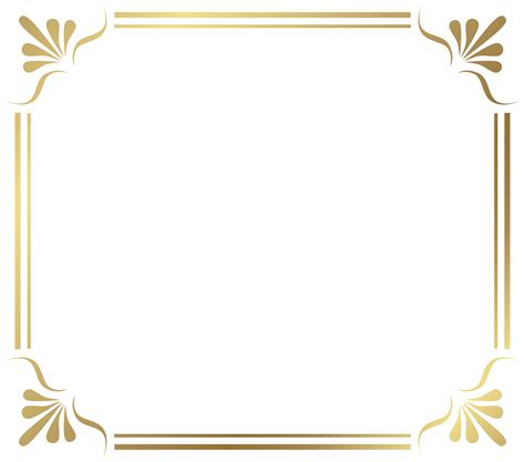 Gold Decorative Element Png Clip Art Bingkai Undangan Desain My Xxx Hot Girl
