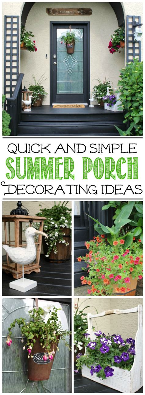 Summer Front Porch Decorating Ideas Clean And Scentsible