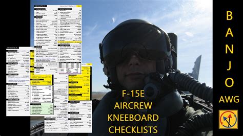 Air Warfare Group F 15e Pilotwso Checklists By Banjoawg