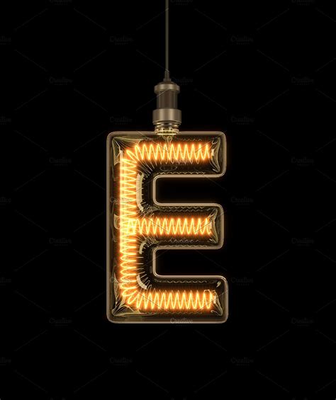 Light Bulb Font Edison Light Bulbs A Z Fonts Alphabet Lighting