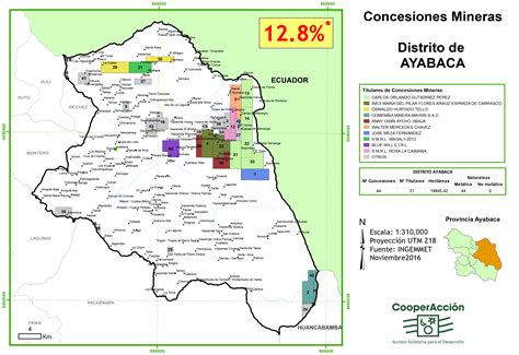 Ayabaca Titulares De Concesiones Noviembre 2016 Cooperacción