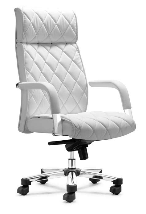 They look good but often sacrifice comfort for style. Zuo Modern White Regal High Back Leather Office Chair ...