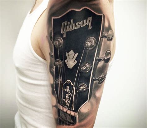 Gibson Headstock Tattoo By Jesse Rix Photo 15039