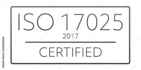 Iso 170252017 Standard Certificate Badge For Quality Management