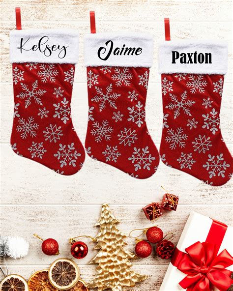 Personalized Christmas Stockings With Names Christmas Etsy