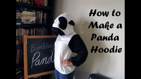 How To Make A Panda Hoodie Youtube