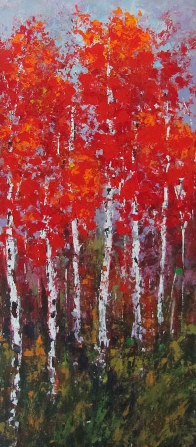 Flaming Autumn Painting By Vicki Conlon George Fine Art America
