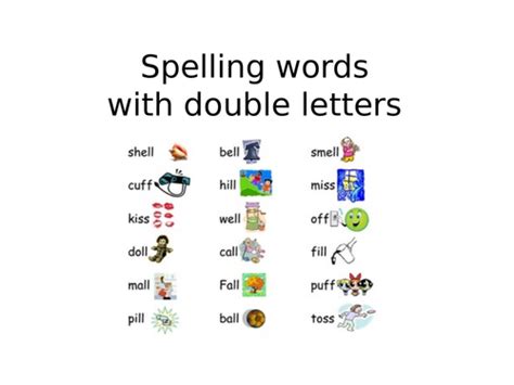 When To Double Spelling Words With Double Letter Patterns Teaching