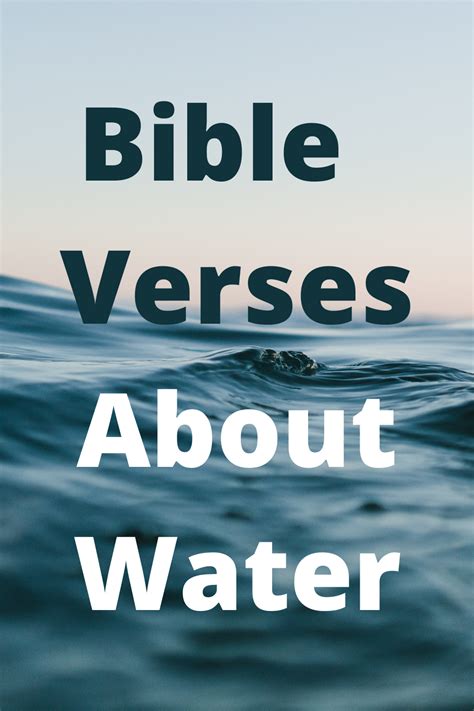 Inspirational Bible Verses About Water The Shepherds Sheep