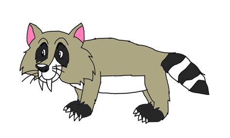 Sabertooth Raccoon By Kallytoonss On Deviantart