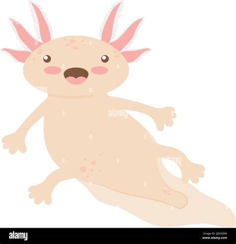 Adorable Axolotl Icon Stock Vector Image And Art Alamy