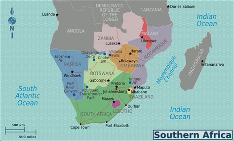 Filesouthern Africa New Mappng Wikitravel