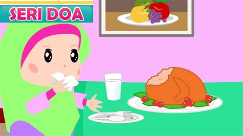 Gambar Kartun Anak Sedang Makan