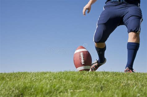 football kickoff horizontal stock image image