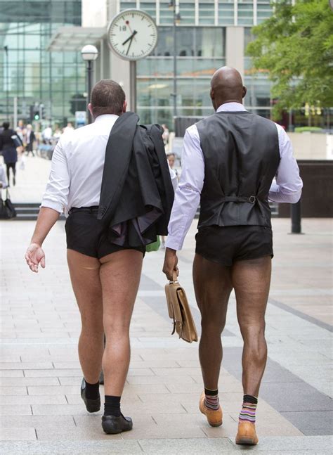 17 Glorious Photos Of Men Walking Around London In Tiny Suit Shorts