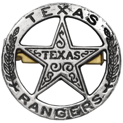 Texas Rangers Circle Star Cut Out Badge From The Armoury