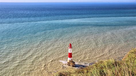 Beachy Head Lighthouse South Downs English Channel Eastbourne East