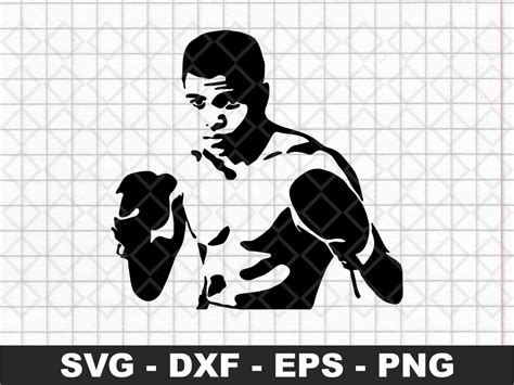 Muhammad Ali SVG Cut File Boxing Clipart EPS Vector Vectorency