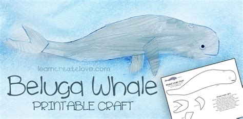 Printable Beluga Whale Craft