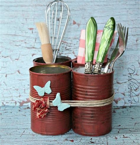 Painting Cans And How To Decorate With Them Debbiedoos Tin Can