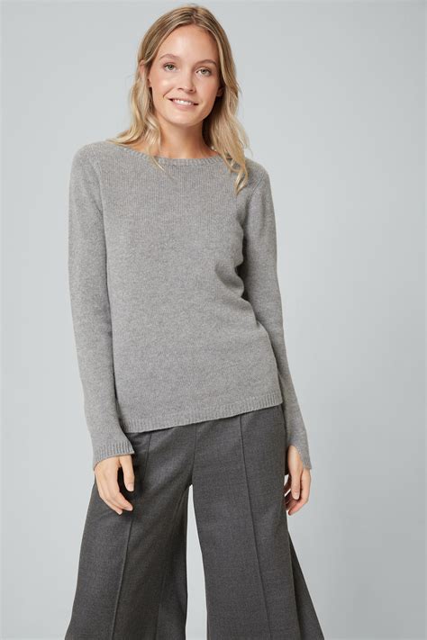 Cashmere Pullover In Grau Im Windsor Online Shop