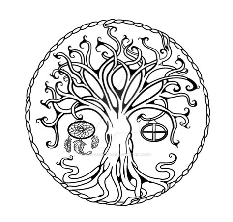 Tree Of Life Tattoo By Me By The Darcsyde On Deviantart
