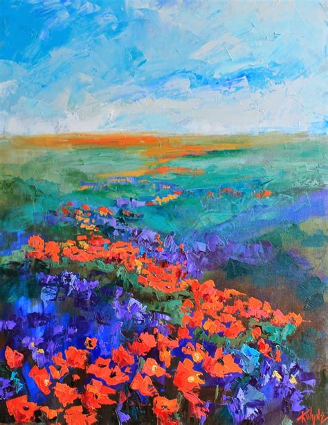 Daily Painters Abstract Gallery Springtime Colors By Kay Wyne Sold