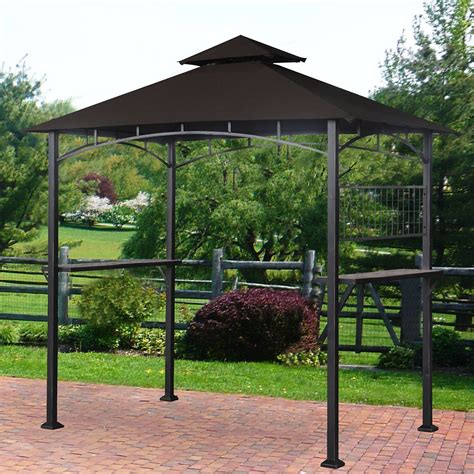 Sunjoy Calais 5 Ft X 8 Ft Grill Gazebo With Vented Canopy The Home