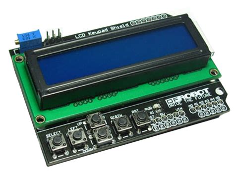 Lcd Keypad Shield For Arduino Sku Dfr0009 - 아두이노(Arduino) 호환 LCD keyboard shield (DFR0009) / 디바이스마트