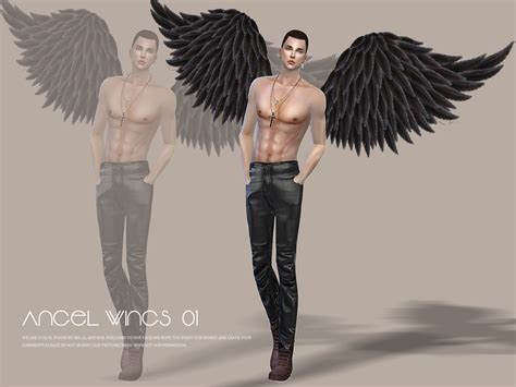 Sims 4 Ccs The Best Angel Wings By S Club