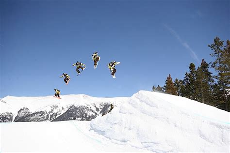 Snowboarding Copper Mountain Boulder Colorado Usa