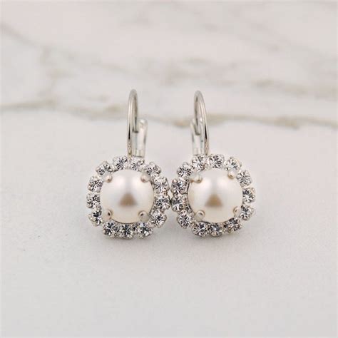 Beautiful Affordable Pearl Drop Earrings For Wedding Emmaline