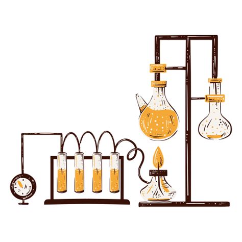 Chemistry lab components hand drawn - Transparent PNG & SVG vector file