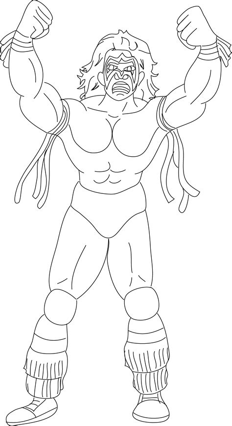 Free Printable Wwe Coloring Pages