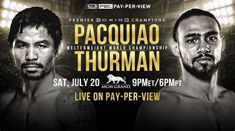 Pacquiao Vs Thurman Pbc On Fox Ppv Press Conference Youtube