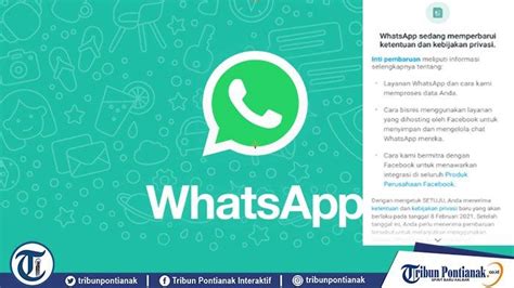 8 februari 2021, 12:30 wib. Whatsapp 8 Februari 2021 : Whatsapp Berlakukan Kebijakan ...