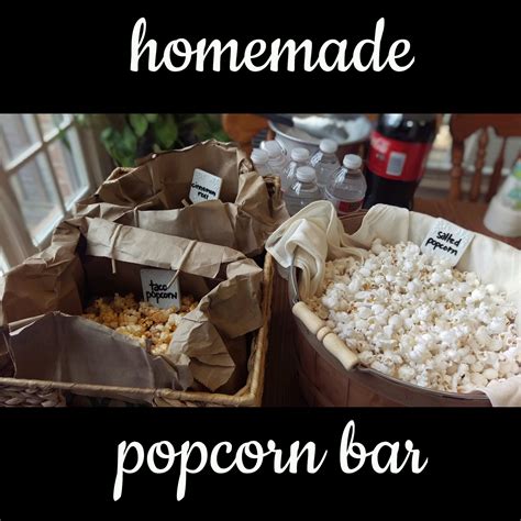 Diy Homemade Popcorn Bar ~ Nik Snacks