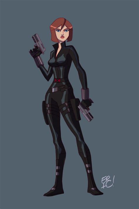 Animated Black Widow By Ericguzman On Deviantart The Avengers Black