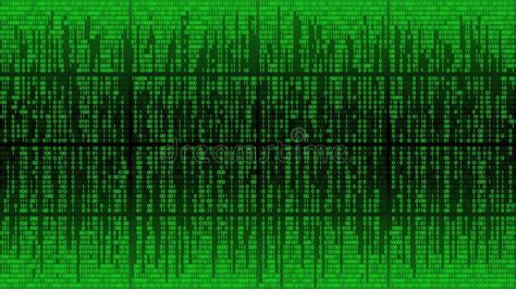 Abstract Cyberspace With Digital Lines Binary Code Matrix Background