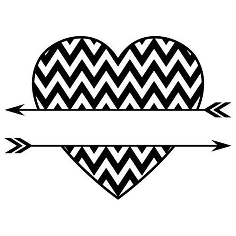 Split Heart Monogram Svg Swirl Svg Dxf Monogram Frame Svg Etsy Images