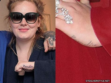 Adeles 5 Tattoos And Meanings Steal Her Style