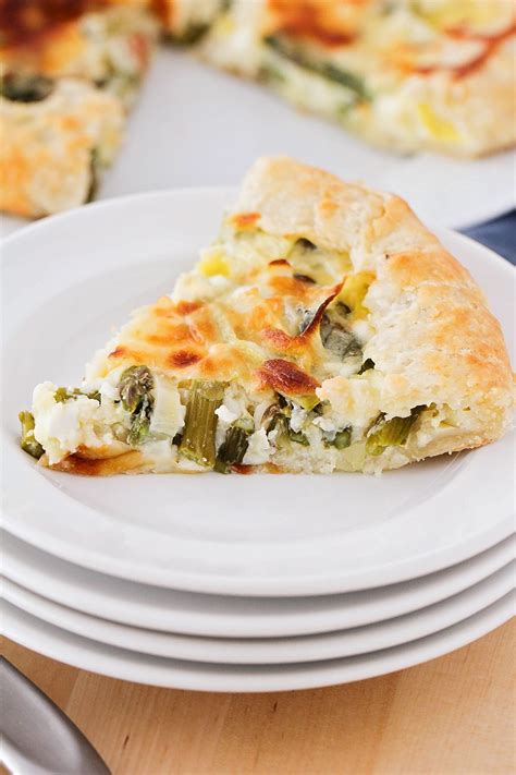 This Leek And Asparagus Galette Has A Tender Pastry Shell Filled With